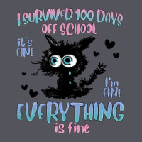 I Survived 100 Days Of School Cat Vintage Hoodie | Teevron