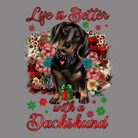 Christmas Life Is Better With A Dachshund Vintage Tee | Teevron