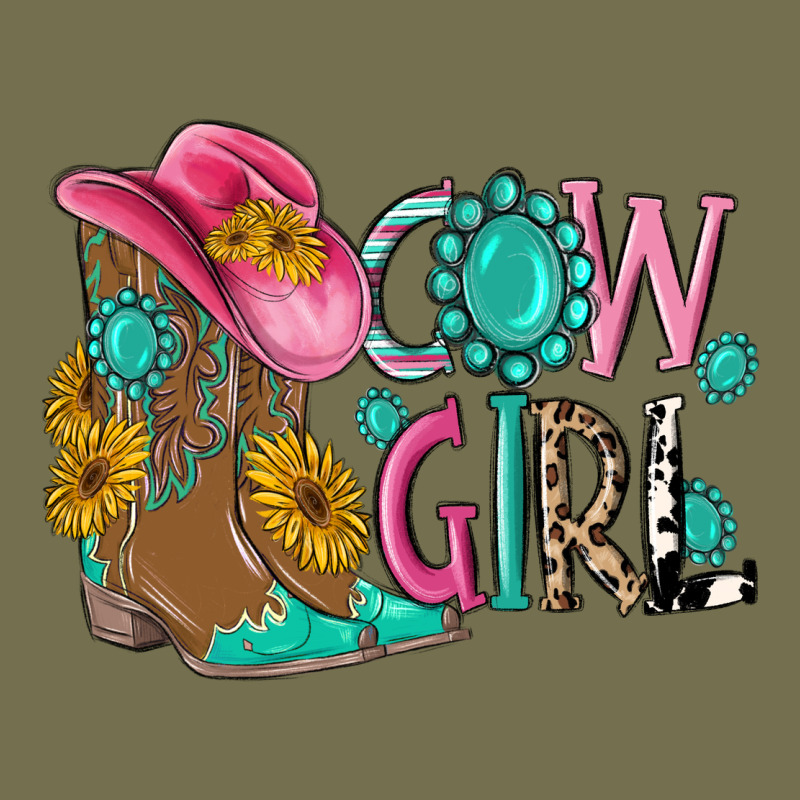 Cow Girl Western Boots Vintage Hoodie by MaliasSmallBusiness | Teevron