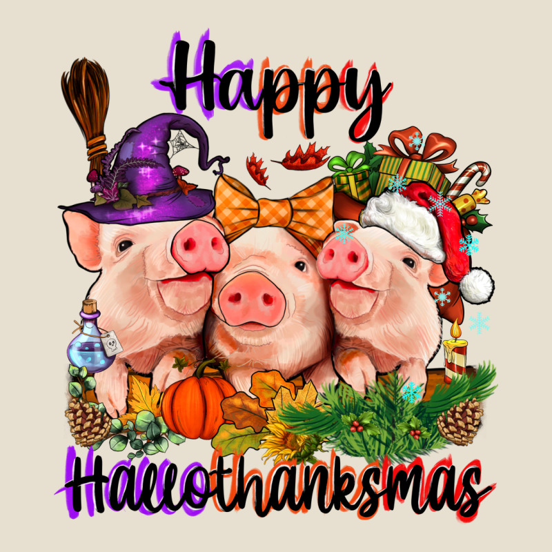 Happy Hallothanksmas Pigs Urban Heavy Tee by NancyCooperArtShop | Teevron