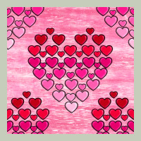 Valentines Day Hearts Seamless Pattern Ladies Tee | Teevron