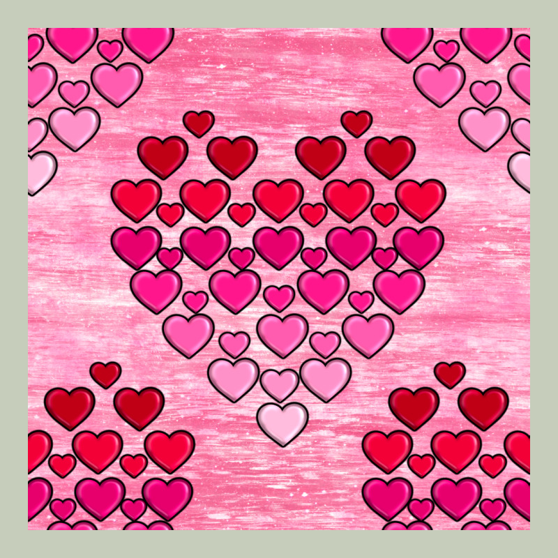 Valentines Day Hearts Seamless Pattern Ladies Tee by BundleAndBundleShop | Teevron