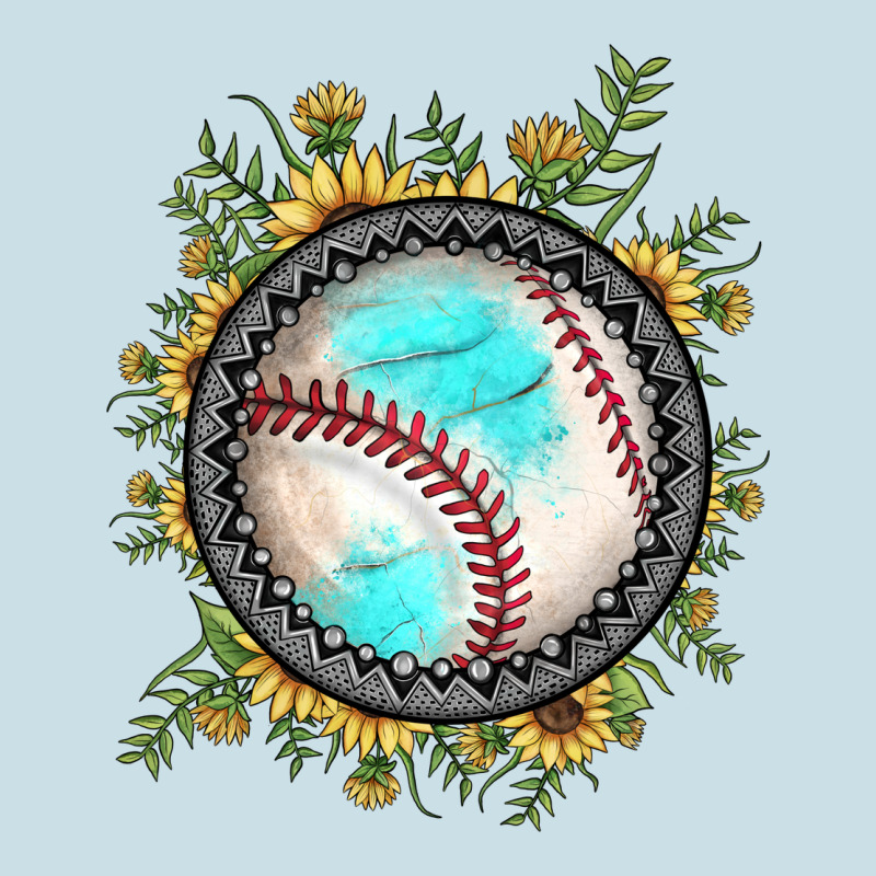 Baseball Gemstone Sunflower Ladies Tee by JahusDesignShop | Teevron
