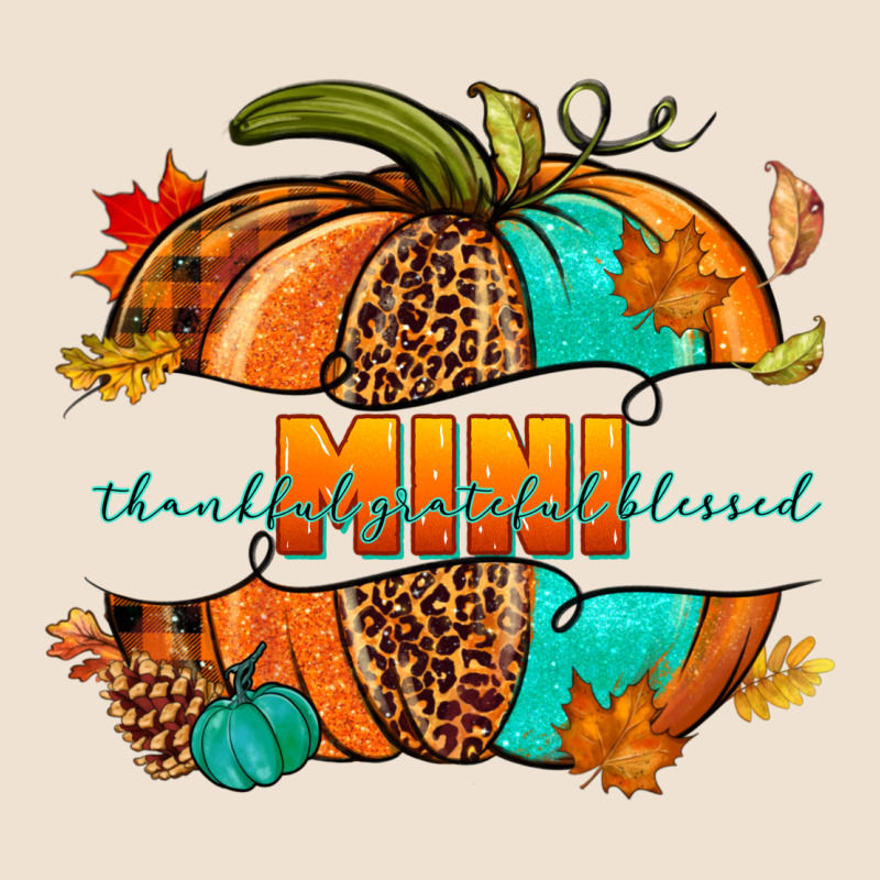 Thankful Grateful Blessed Mini Pumpkin Urban Heavy Tee by NancyCooperArtShop | Teevron