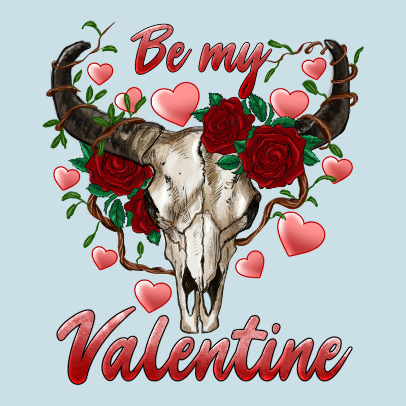 Be My Valentine Bull Skull Ladies Tee by RanaPortraitStore | Teevron