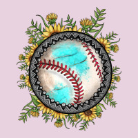 Baseball Gemstone Sunflower Ladies Tee | Teevron