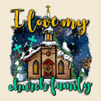 Christmas Church And Snow   ı Love My Church Family Premium Tee | Teevron