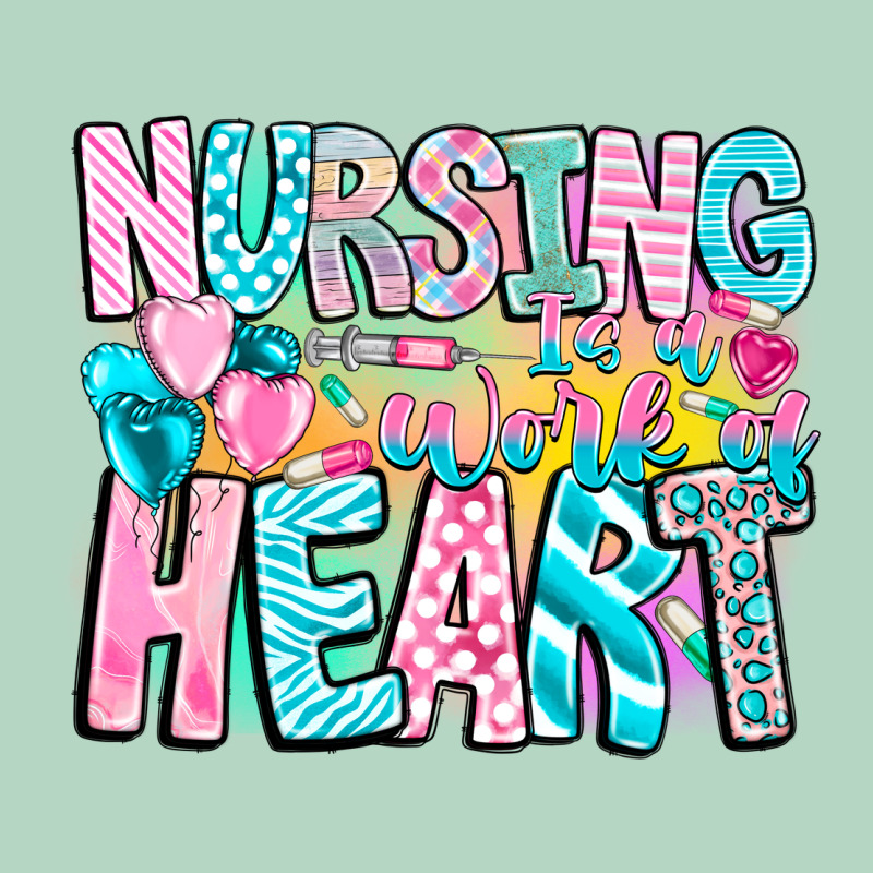 Nursing Is A Work Of Heart Classic Tee by CowhideDigitalArt | Teevron