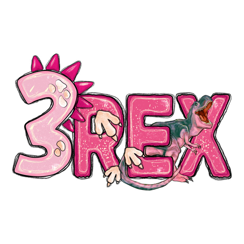 Pink Three Rex Classic Tee by MaliasSmallBusiness | Teevron
