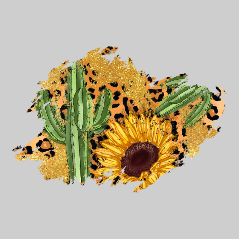 Cactus Leopard Sunflower Glitter  Patch Premium Tee by AdoDesignShop | Teevron