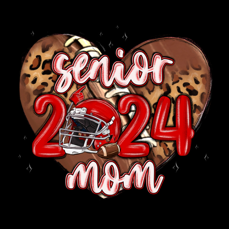 Senior 2024 Mom Football Urban Heavy Tee by MaliasSmallBusiness | Teevron