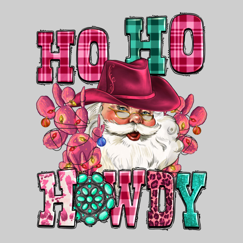 Ho Ho Howdy Santa Pink Christmas Premium Sweatshirt by CowGirlArtShop | Teevron