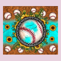 Baseball Turquoise Sunflower Ladies Tee | Teevron