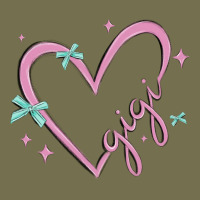 Gigi With Heart And Ribbons Vintage Hoodie | Teevron