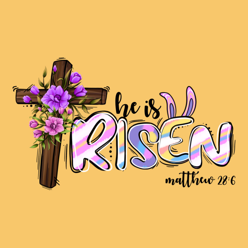 Easter He Is Risen Matthew 28 6 Vintage Hoodie by Jasminsmagicworld | Teevron