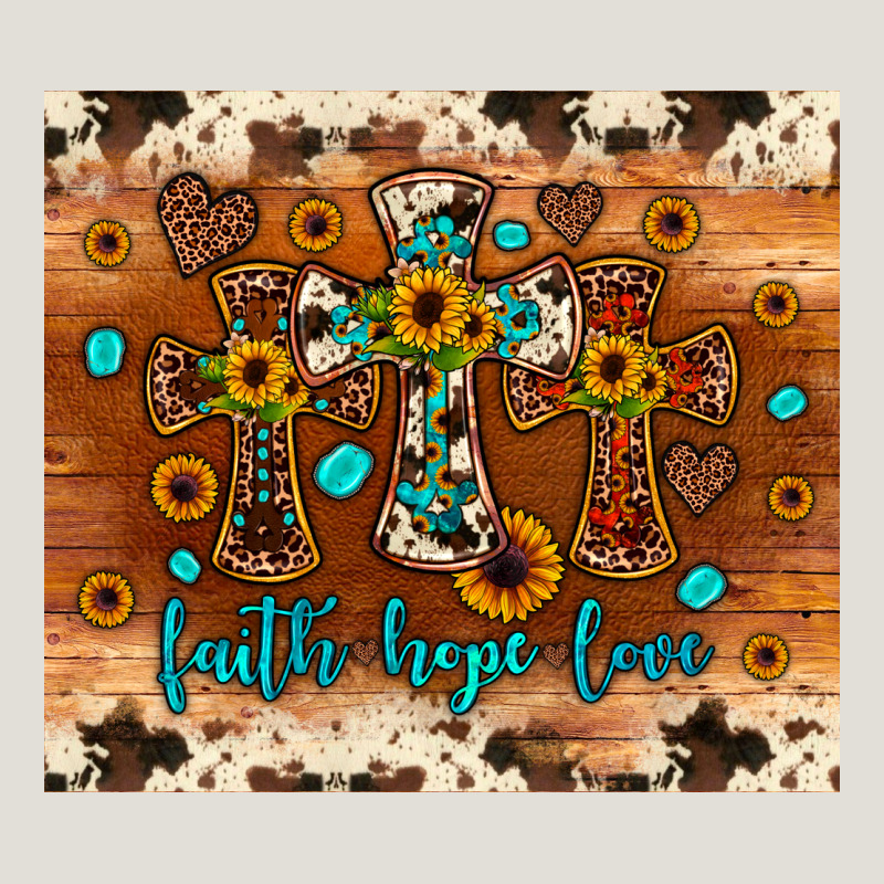 Faith Hope Love Cross Heavy Core Tee by JahusDesignShop | Teevron