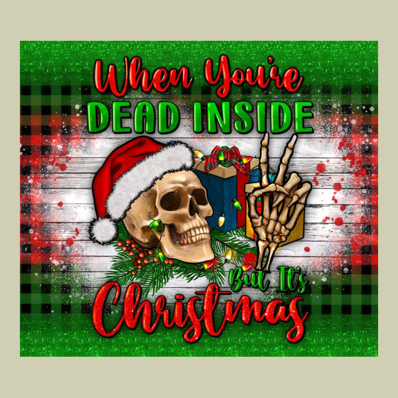 When You’re Dead Inside But It's Christmas Tumbler Heavy Core Tee by BundleAndBundleShop | Teevron