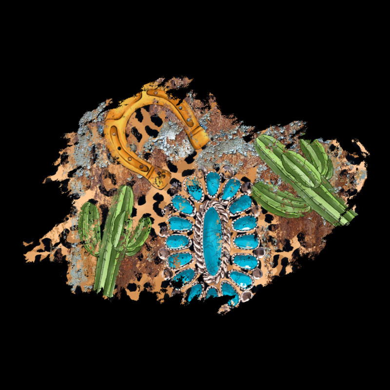 Horseshoe Leopard Gemstone Cactus Patch Premium Tee by AdoDesignShop | Teevron