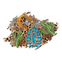 horseshoe leopard gemstone cactus patch | Teevron