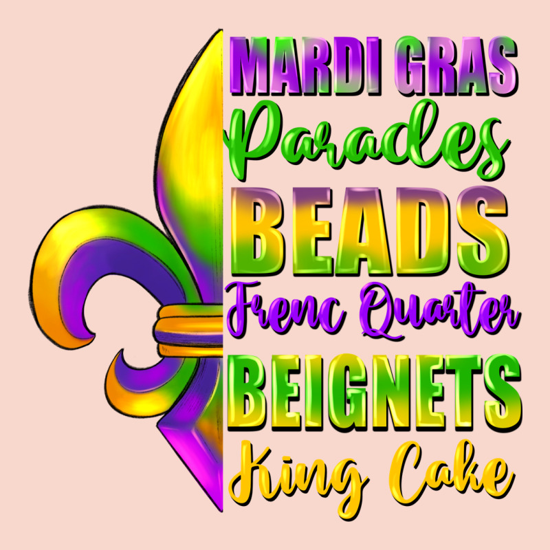 Mardi Gras Parades Beads French Quarter Beignets Urban Hoodie by FaDigitalArtStudio | Teevron