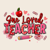 One Loved Teacher Afro Messy Bun Zipper Hoodie | Teevron