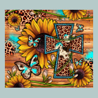 Cross Sunflower Butterfly Heavy Core Tee | Teevron