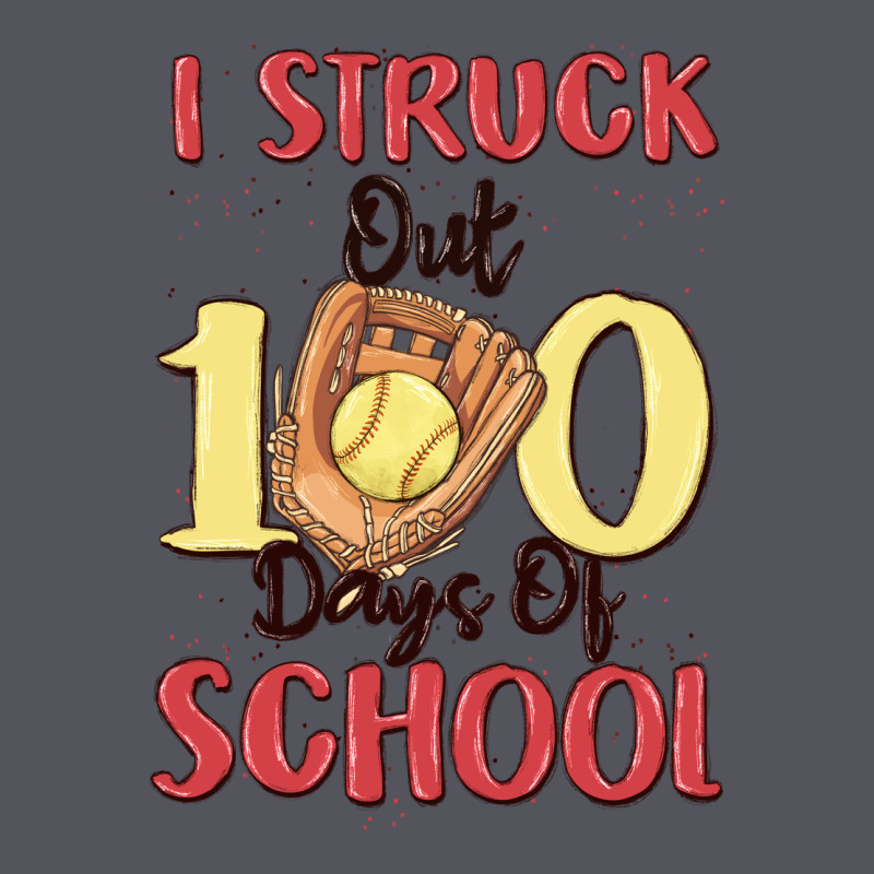 I Struck Out 100 Days Of School Vintage Hoodie by MaliasSmallBusiness | Teevron