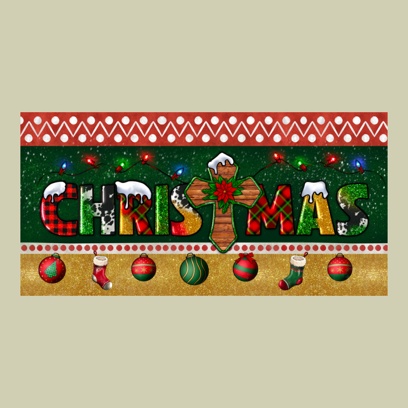 Christmas With Cross License Plate Heavy Core Tee by BundleAndBundleShop | Teevron