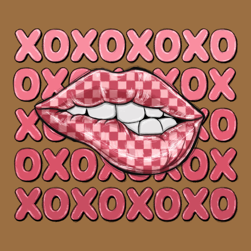 Xoxo Checker Lips Vintage Tee by MaliasSmallBusiness | Teevron