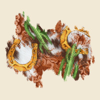 Horseshoe Cowhide Cactus Patch Premium Tee | Teevron