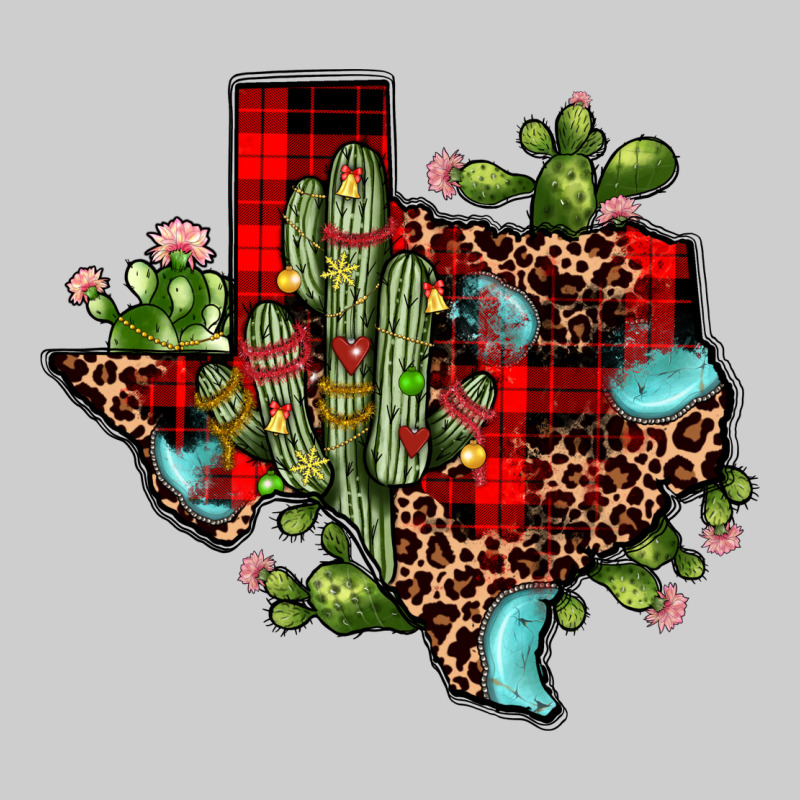 Cactus Christmas Texas Map Premium Tee by JahusDesignShop | Teevron