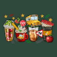 School Bus Coffee Cups Zipper Hoodie | Teevron