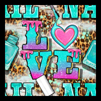 Love Nail And Polish With Leopard Seamless Pattern Bbs Long Sleeve Tee | Teevron