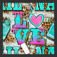 love nail and polish with leopard seamless pattern bbs | Teevron