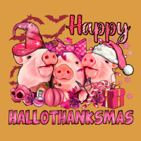 Happy Hallothanksmas Pigs Pink Urban Heavy Tee | Teevron