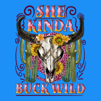 She Kinda Buck Wild With Bull Skull Classic Tee | Teevron