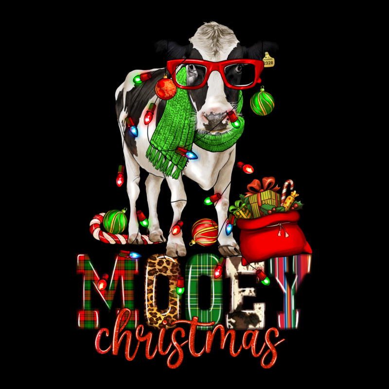 Mooey Christmas Holstein Cow Premium Sweatshirt by CowGirlArtShop | Teevron