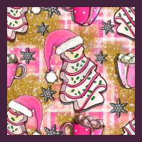 Christmas Cake And Pink Mug Seamless Pattern Bbs Long Sleeve Tee | Teevron