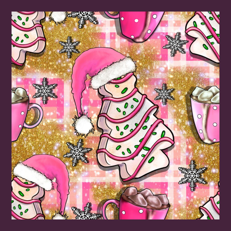 Christmas Cake And Pink Mug Seamless Pattern Bbs Long Sleeve Tee by BundleAndBundleShop | Teevron