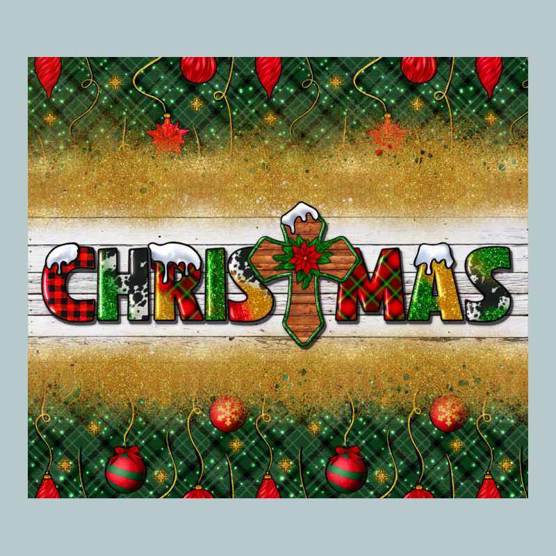 Christmas With Cross Heavy Core Tee by BundleAndBundleShop | Teevron