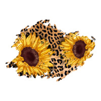 sunflower leopard patch | Teevron