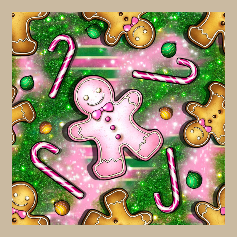 Christmas Smile Gingerbread Cookie Seamless Pattern Bbs Long Sleeve Tee by BundleAndBundleShop | Teevron