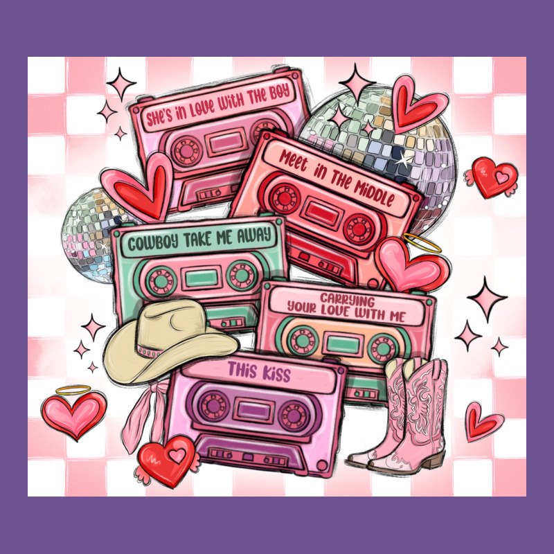 Valentine's Day Cassette Tapes Vintage Tee by MaliasSmallBusiness | Teevron