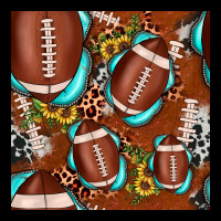 Football Leopard Gemstone Sunflower Seamless Pattern Ladies Tee | Teevron