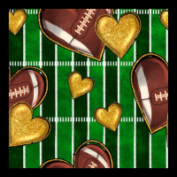 American Football Field And Hearts Seamless Pattern Urban Hoodie | Teevron