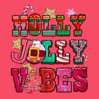 Holly Jolly Vibes Pink Christmas Premium Sweatshirt | Teevron