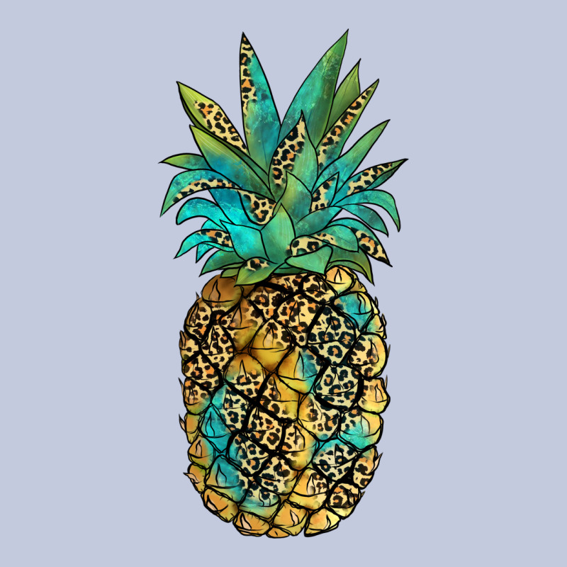 Leopar Turquoise Pineapple Long Sleeve Tee by JahusDesignShop | Teevron