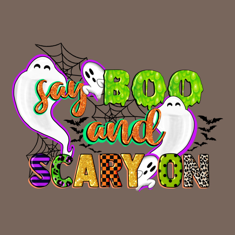 Say Boo And Scary On Premium Hoodie by CowGirlArtShop | Teevron