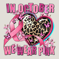 Western Leopard  In October We Wear Pink Heart Heavy Core Tee | Teevron