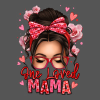 One Loved Mama Messy Bun Zipper Hoodie | Teevron